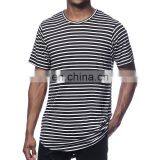 Popular 2017 Long Black Striped Tee thumbnail-1