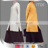 High grade linen wholesale plus size maxi dress fancy muslimah blouse latest abaya designs 2015 private lable clothing China