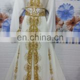 Morocco Kaftan with embroidery and crystal work wedding wear dress J25