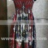 SATIN SMOCKED DRESS