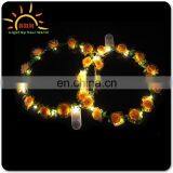 Full Color String Decorative Artificial Flowers Head Wreath