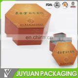 Hexagon Shape Honey Sweets Packaging Tin Box