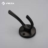 Fancy Design Filta Hardware Eco-Friendly Home Design Storage Black Double Zinc Alloy Coat Hook Hanger 6588 thumbnail-3