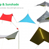 OUTOP Outdoor Beach Ultralight Waterproof Rain Fly Camping Tent Tarp