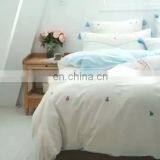 Naturally Breathable 100% Cotton Winter Baby 4pcs Bedding Set With Fuzzy Ball thumbnail-1