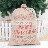 Bags 2019 Year Merry Christmas Gift New Large Canvas Merry Christmas Music Forest Stocking Gift Storage Bag Navidad Noel thumbnail-6