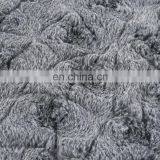 New Luxury Grey Color pv Fur Minky Brushed Double Plush Throw Blanket thumbnail-4
