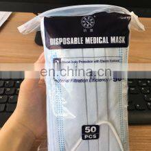 China Manufacturer Disposable 3ply Face Mask Medical Face Mask for Virus Protection thumbnail-3