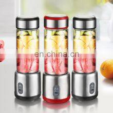 Kitchen Appliances OEM 126W 6 Blades Portable Blender Juicer Usb Mini Personal Juicer Cup With 304 Stainless Steel&Glasses