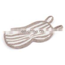 Striped Soft and Luxury Cashmere Travel Eye Mask thumbnail-2