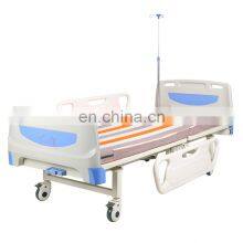 High Quality and Cheap ABS Head Folding Single Crank Dual Function Hospital Bed thumbnail-2