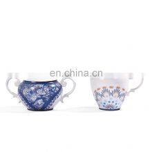 Blue and White Flower Series Chinese Dinner Plate Porcelain Home Decor Vase Jar Dinnerware Set and Tea Set thumbnail-5