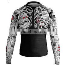 Whole Sale Printed Fight Wear Men's BJJ MMA Customize Rash Guard