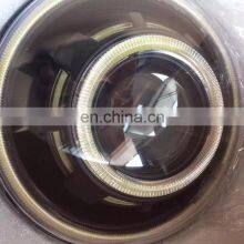 Lantsun 7 Inches LED Headlight/HID Starry Headlights With Devil Demon Eye and Led Angel Halo for JEEP JK 8 Color