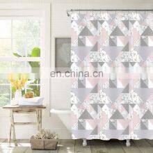 Modern Design Chromatic Geometry Peva Shower Curtain thumbnail-1