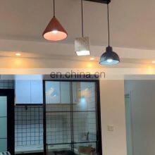 Terrazzo Colorful Cement Chandelier Hotel Headboard Acrylic Led Ceiling Pendant Light Kitchen Lamps thumbnail-4