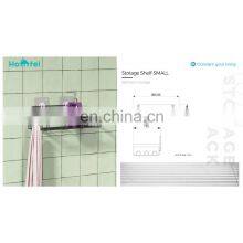 Black Electrophoresis Suction PS Box Bathroom Rack Set of 3 Bathroom Storage Iron Wire Rack thumbnail-4