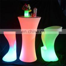 Outdoor Nightclub Used Garden Plastic Led Furniture /pe Plastic Night Club Led Furniture Tables and Chairs Light thumbnail-5
