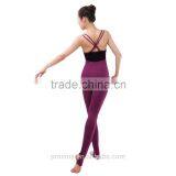 Velvet Double Straps Ballet Camisole Leotards With Pants, Ballet Costumes Unitards thumbnail-4