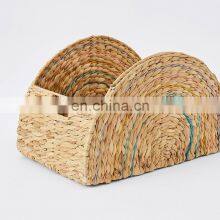 Best Price Water Hyacinth Kids Rainbow Storage Basket Organization Woven Natural Basket Vietnam Cheap Wholesale thumbnail-2