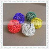 Colorful Natural Weaving Decorative Rattan Ball thumbnail-1