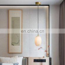 Modern Simple Hanging Lamp Kitchen Island Dining Table Alabaster Chandeliers for Restaurant thumbnail-3