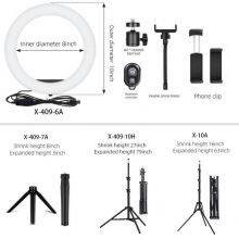 Phone Fashion Circle With Tripod Stand Ring Lamp for Makeup Photography Ring Fill Light Selfie Led 10 12 Inch 10inch 12inch thumbnail-2