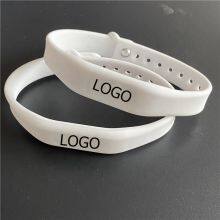 Black Laser Social Media Tap Band Unique QR Code NFC Silicone Wrist Band Bracelet Embedded NFC Chips thumbnail-5