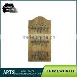 Shabby Chic Cottage Bar Decor Display Wall Mounted Wooden Wine Rack thumbnail-2