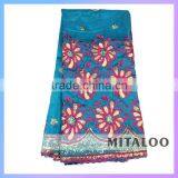 Hot Selling Raw Silk George Fabric Oil Brown African George Lace Fabric For Party thumbnail-6