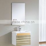 Made in China waterproof wholesale wall mount hotel Solid Wood bath vanity unit