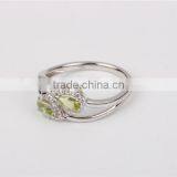 Custom Silver Big Stone Sample Wedding Ring Designs for Women thumbnail-6
