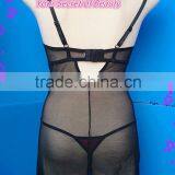 Mesh & Satin Lingerie Set, Sexy Babydolls thumbnail-3