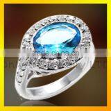 New Finger Ring Design With Big Zircons Sterling Silver Rings for Women thumbnail-6