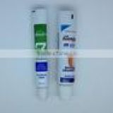 enviroment friendly one-layer cosmetic aluminum packaging tube squeez cap