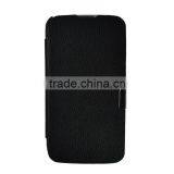 Wholesale Price Black PU Flip Leather Cover Case for Huawei G610