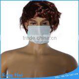 3ply non woven disposable earloop white face mask