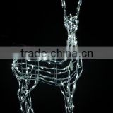 hot sale 3D acrylic reindeer motif light outdoor christmas light
