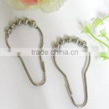 Shower Curtain Hooks With 5 Roller Balls/ High Quality Metal Curtain Hooks, Shower Curtain Hooks thumbnail-1