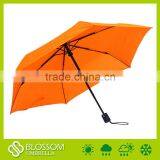 Orange pongee umbrella,love rain umbrella for sale