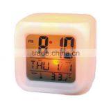 Colorful Cube Digitals Alarm Clock With Calendar