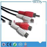 factory price av cable din plug to 3 rca cable bnc audio jack cable sex audio vedio cable