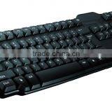 2.4GHz USB Full Black Ergonomic Wireless Keyboard for Android TV thumbnail-2