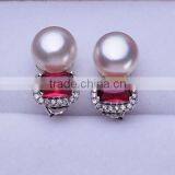 High Quality Earring Jewelry .925 Sterling Silver Genuine Red Stone Earrings thumbnail-2