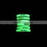 Flat Polyster Glow Shoelaces Logo Prinited