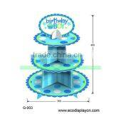 Dots and Stripes POS Paper Cake Display Stand