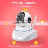 Best Selling Wlan Wifi IP Cameras Wifi Camera With High 1/4 Inch Sensor 1.0 Megapixel High Definition ip Camera TF Card Storage thumbnail-1