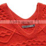 Ladies Trendy Long Sleeve Sweater European Stylish Knitting Pattern Sweater Dress thumbnail-2