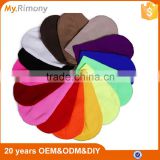 Wholesale promotional simple knitted beanie caps and hats