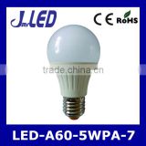 Low price high quality led 5w A60 bub light e27